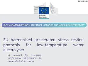 [Translate to Englisch:] EU harmonisierte Protokolle für beschleunigte Belastungstests für Niedertemperatur-Elektrolyseure