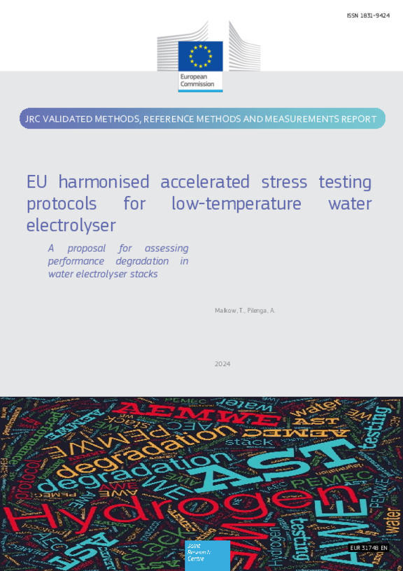 EU harmonisierte Protokolle für beschleunigte Belastungstests für Niedertemperatur-Elektrolyseure